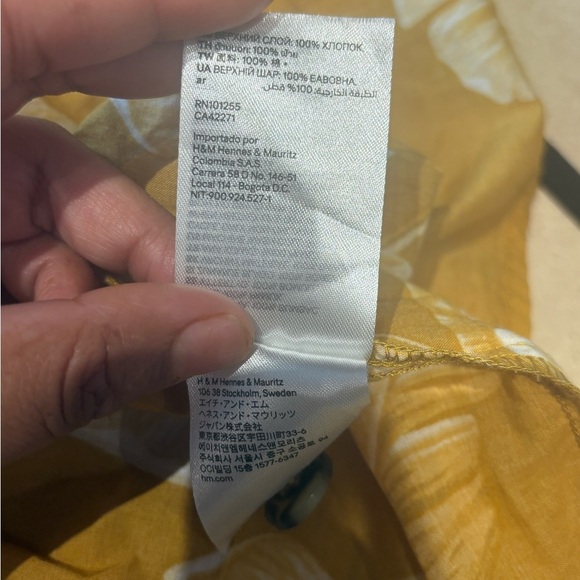 H&M Mustard Floral Maxi Dress - Picture 6 of 7